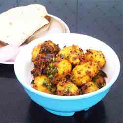 Baby Potatoes in Onion Fenugreek Masala