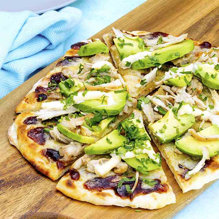 Chicken and Avocado Pizza