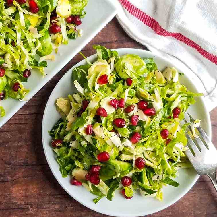 Brussels Sprout and Pomegranate Salad