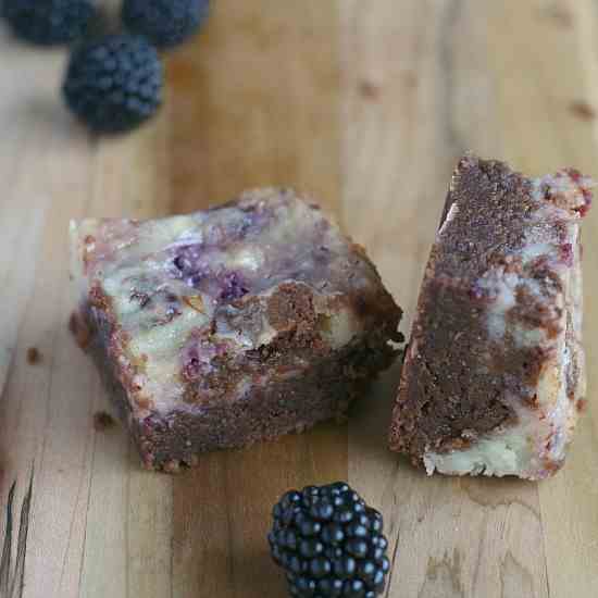 Blackberry Cheesecake Brownies