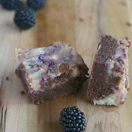 Blackberry Cheesecake Brownies