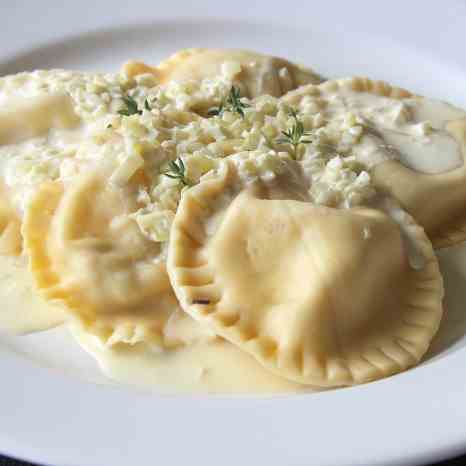 Creamy Chicken Ravioli