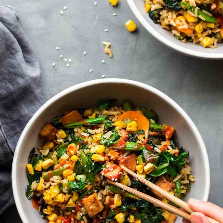 Vegan fried rice