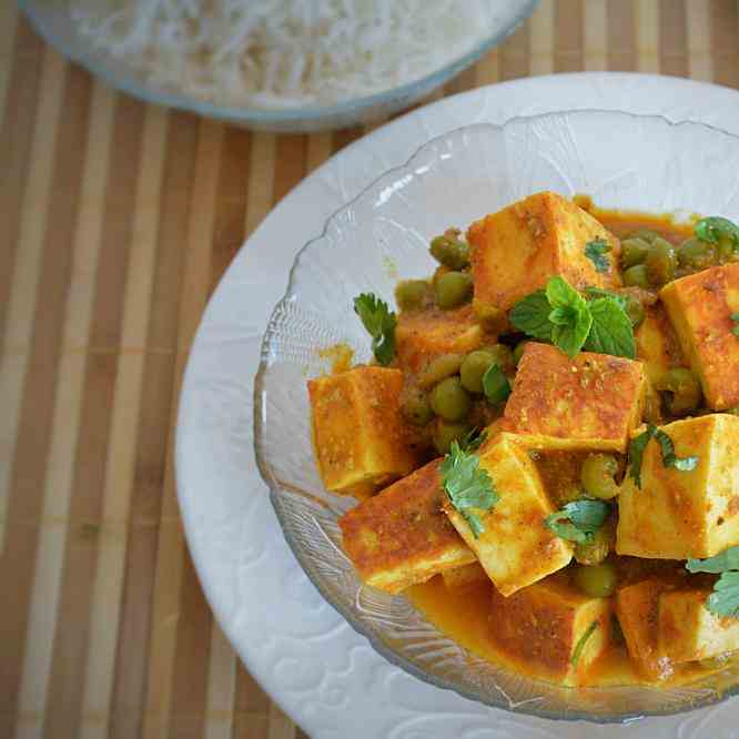 Mutter Paneer – no onion-garlic recipe