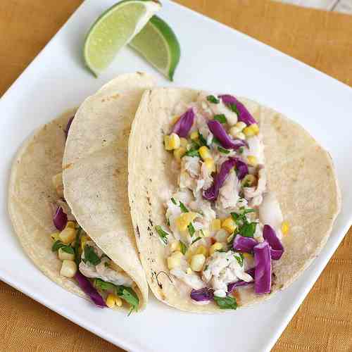 Fish Tacos with Chipotle Cream