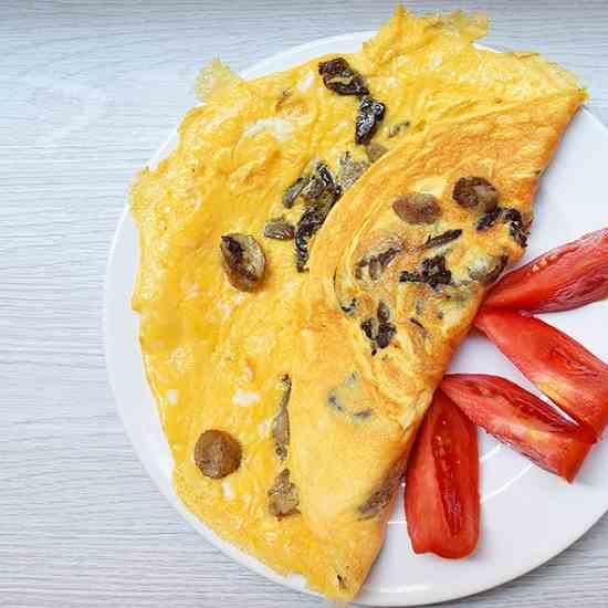 Oyster Mushroom Omelette