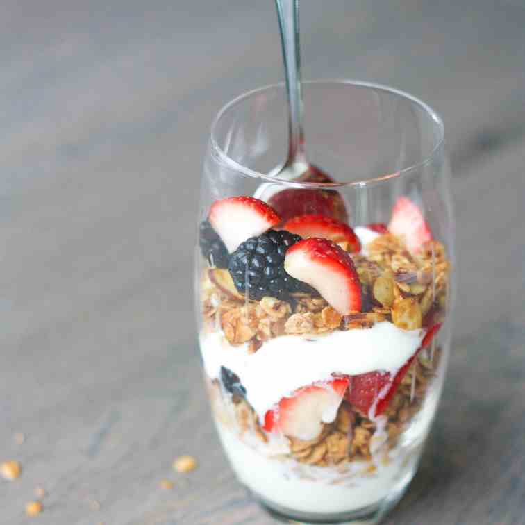 Fruit and Yogurt Parfait with Granola