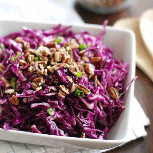 Purple Cabbage and Pecan Salad