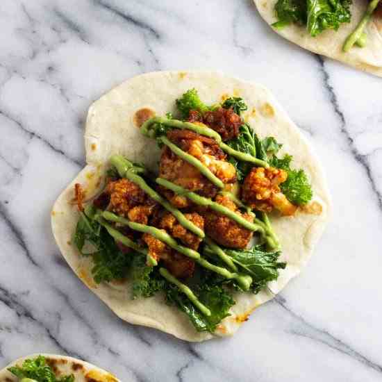 Cauliflower Tinga Tacos