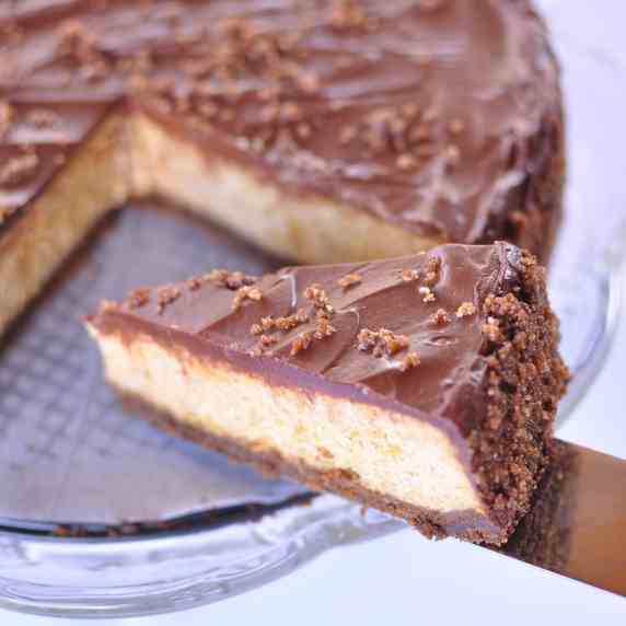 Chile Chocolate Pumpkin Cheesecake