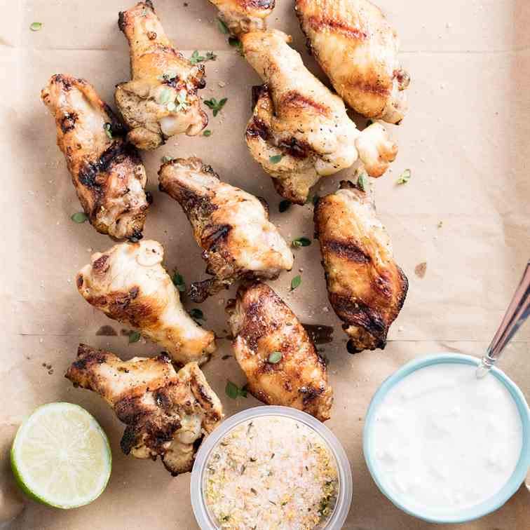 Citrus Herb-Salt Crispy Chicken Wings