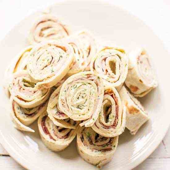 Turkey ranch tortilla pinwheels