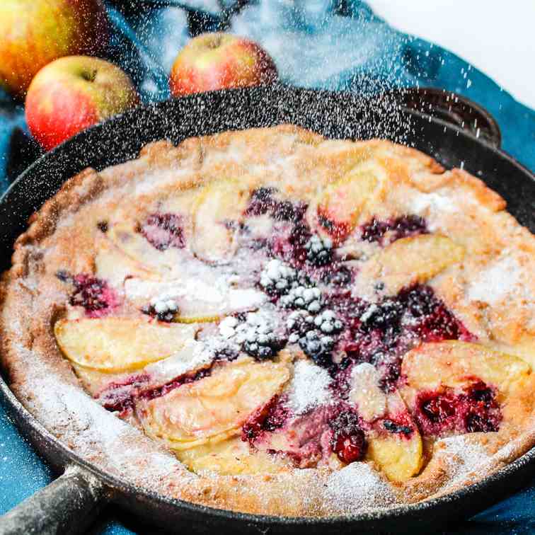 Blackberry - Apple Paleo Dutch Baby