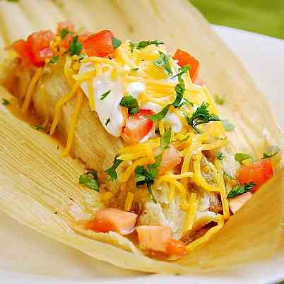 Cilantro Pork Tamales