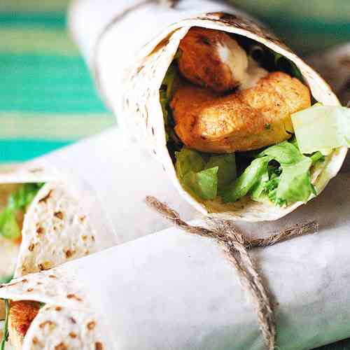 Harissa Chicken Wraps