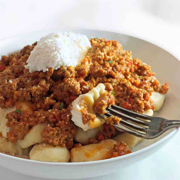 Authentic Bolognese w/ Gnocchi