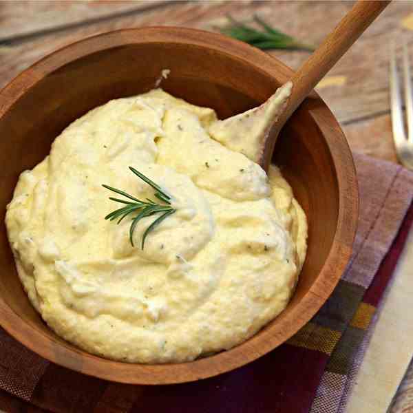 Rosemary Garlic Mashed Cauliflower