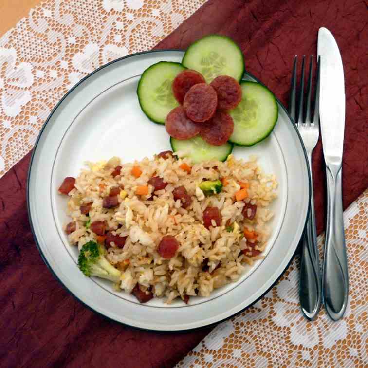 Chinese Sausage Fried Rice