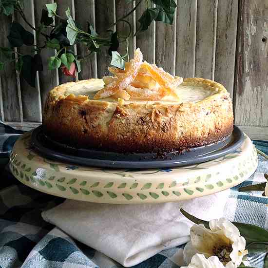 Chocolate-Orange Cannoli Cheesecake