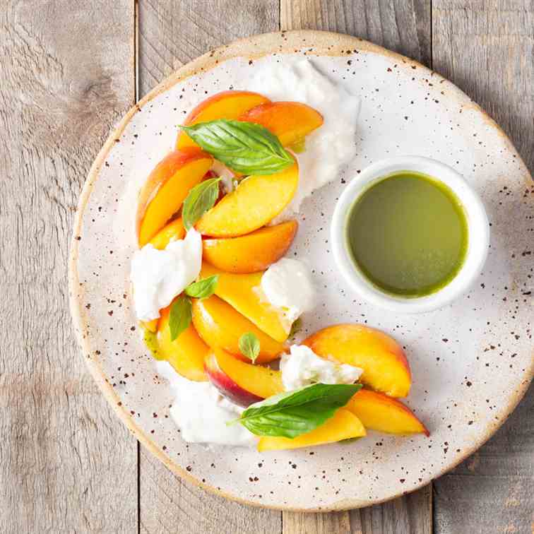 Macerated Peach - Burrata Salad