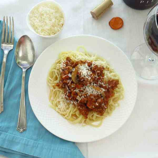 sausage and mushroom ragout