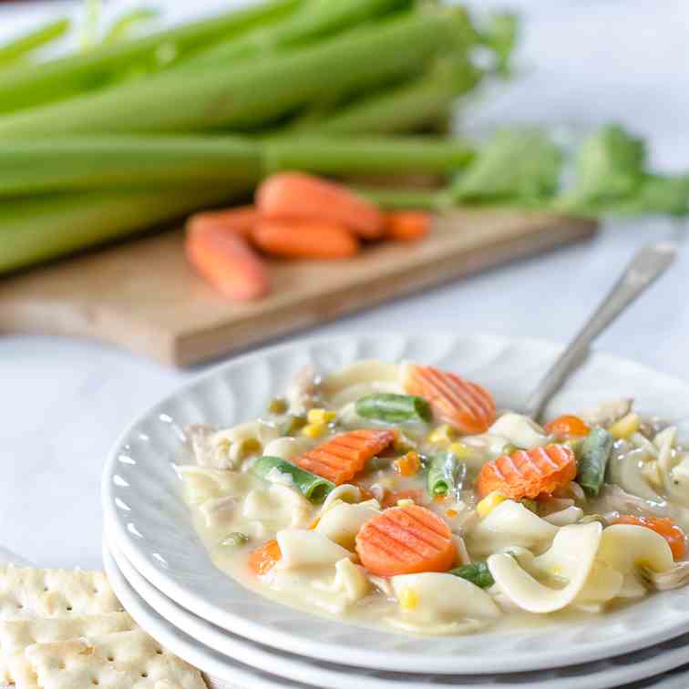 Creamy Chicken Noodle Soup