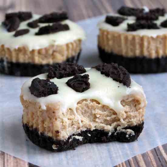 Mini Oreo Cheesecakes