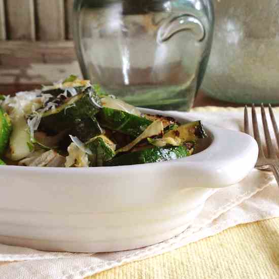 Grilled Zucchini with Sea Salt