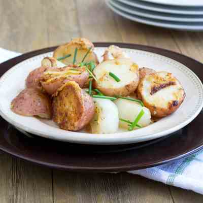 Parmesan Roasted Potatoes & Onions