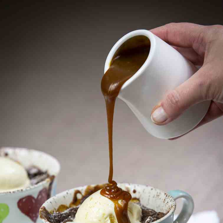 Chocolate Salted Caramel Lava Puddings