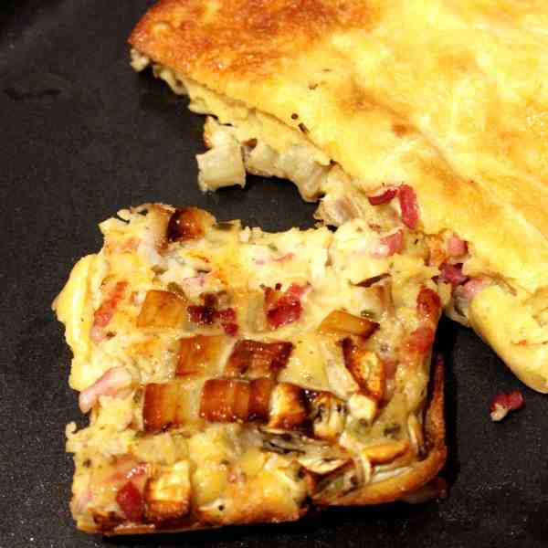 Filled and baked Omelet