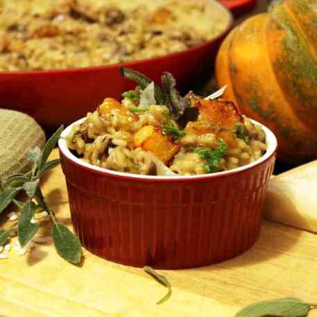 Butternut Squash and Mushroom Risotto