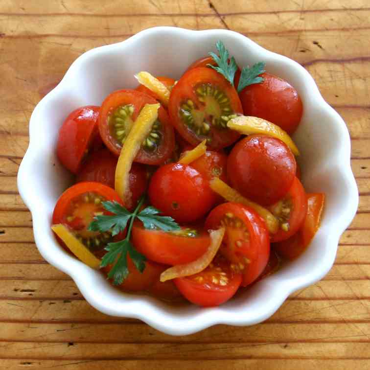 Cherry Tomato and Preserved Lemon Salad 