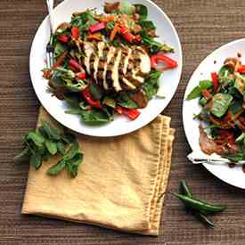 Thai Chicken Salad with Peanut Dressing