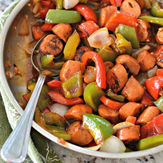 Skillet Sausage and Peppers