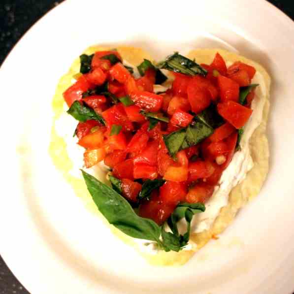 Valentine's Heart with Tomato Tartar