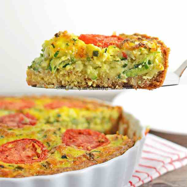 Zucchini and Chive Quiche