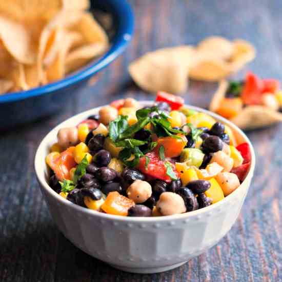 Easy Veggie and Bean Dip