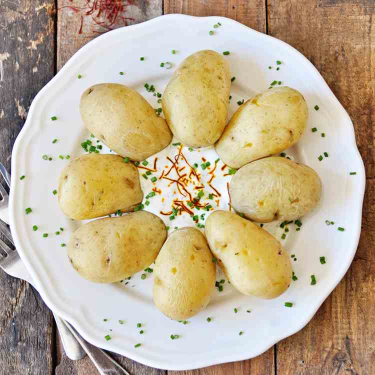 Saffron Infused Baby Potatoes