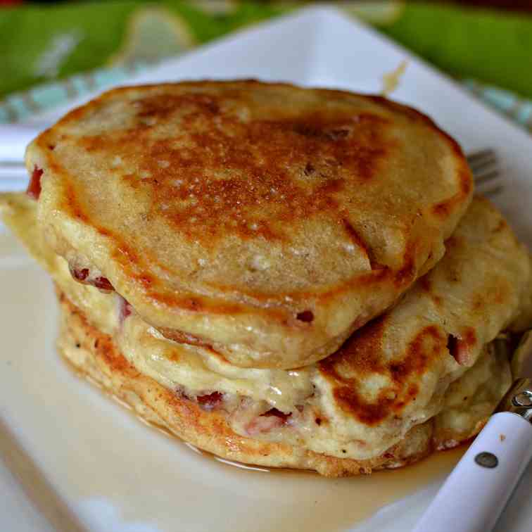 Buttermilk Bacon Pancakes