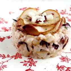 risotto with pears and radicchio