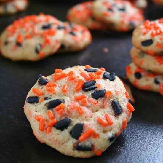 Halloween Funfetti Cookies