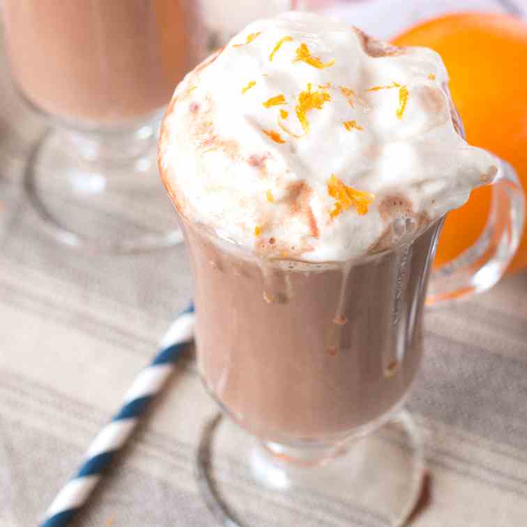 Hot Orange Mocha Cocktail 