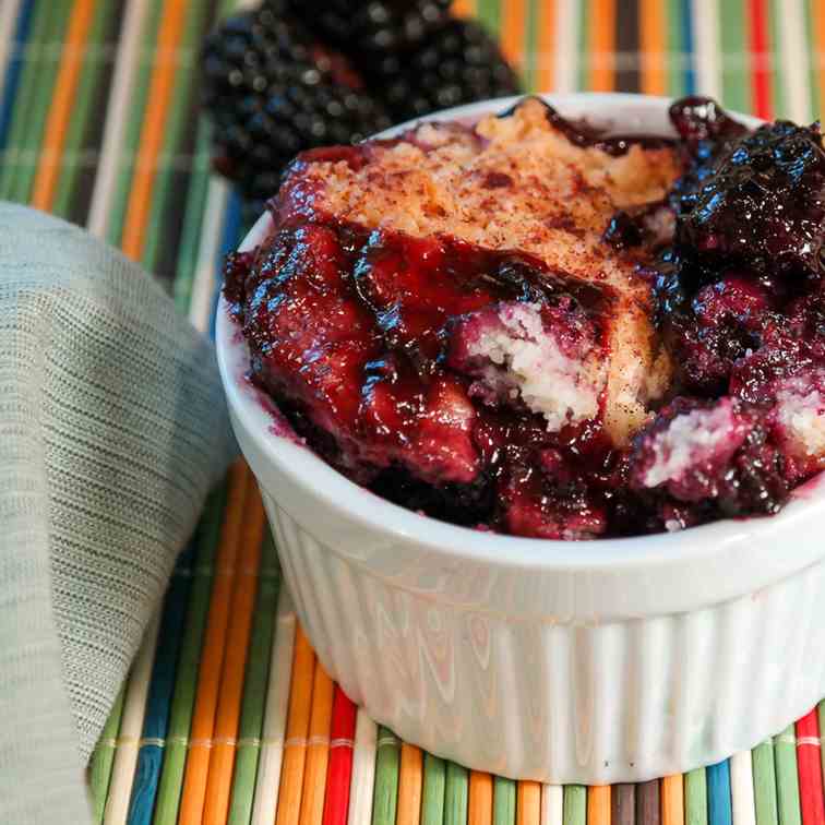 Cast Iron Blackberry CObbler