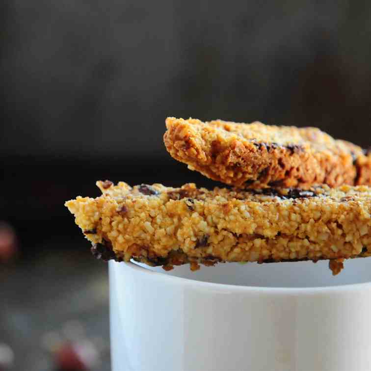 Chocolate Hazelnut Orange Biscotti