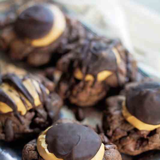 Buckeye Brownie Cookies