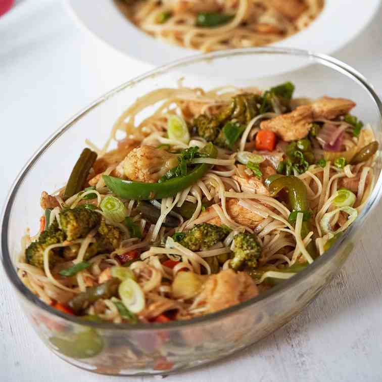 Chicken Stir Fry with Noodles