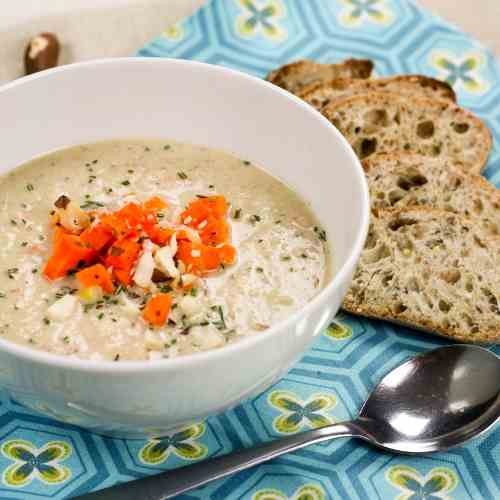 Creamy Cauliflower, Carrot and Brazil Nut