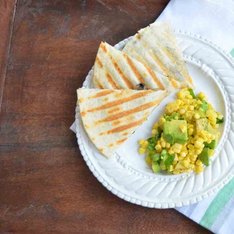 Grilled Portabella Quesadillas