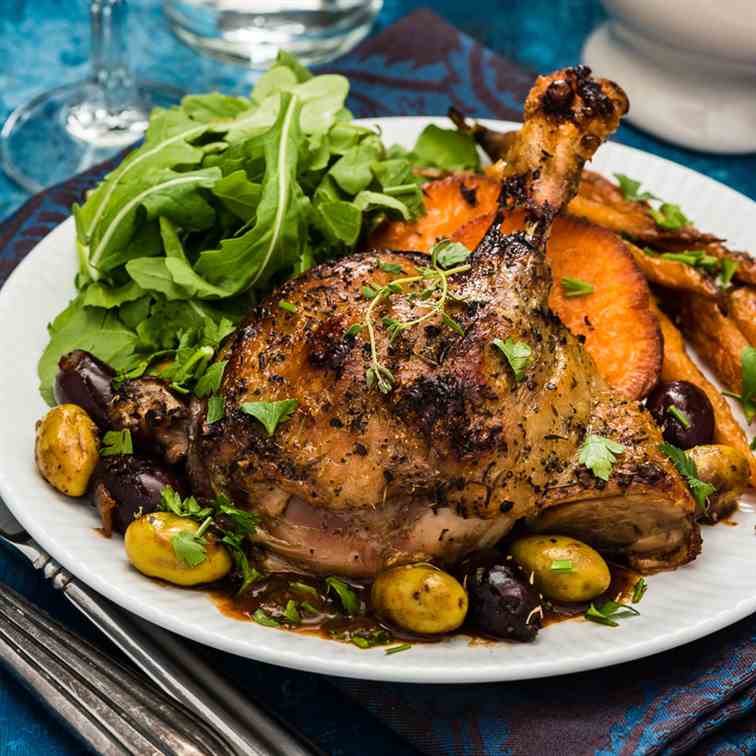 Mediterranean Slow Roast Duck